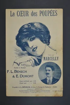 Ernest Dumont ; Ferdinand Louis Bénech ; Marcelly chanson petit format 1913 1966.121.54 Photo Mucem