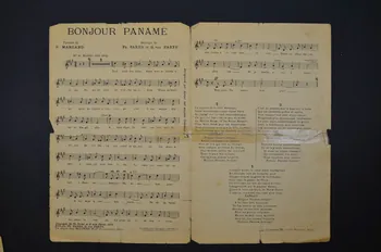 Georges Van Parys ; Philippe Parès ; R. Margand ; Lyével ; Watson ; Monty chanson petit format 1925 1965.136.58 Photo Mucem