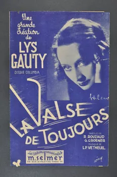 Gaston Groener ; René Rouzaud ; L.-P Vetheuil ; Selmer; chanson petit format 1943 1965.136.73 Photo Mucem