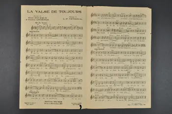 Gaston Groener ; René Rouzaud ; L.-P Vetheuil ; Selmer; chanson petit format 1943 1965.136.73 Photo Mucem