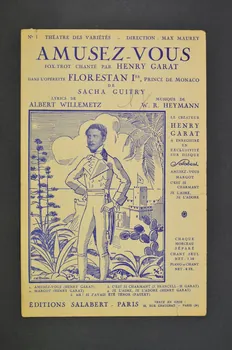 Werner-Richard Heymann ; Albert Willemetz ; Henri Garat ; Salabert chanson petit format 1934 1965.136.76 Photo Mucem