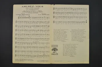 Werner-Richard Heymann ; Albert Willemetz ; Henri Garat ; Salabert chanson petit format 1934 1965.136.76  Photo Mucem
