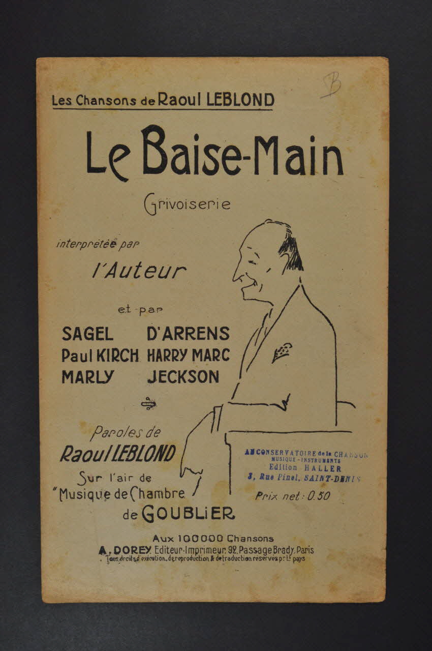 chanson petit format 1966.121.74 Photo Mucem