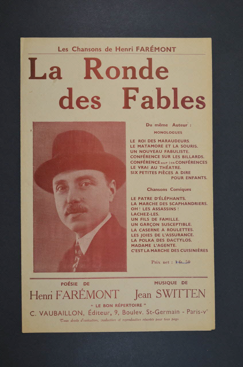 chanson petit format 1965.136.87 Photo Mucem