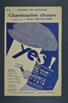 René Pujol ; Pierre Soulaine ; Maurice Yvain ; René Devillers chanson petit format 1928 1965.136.88 Photo Mucem