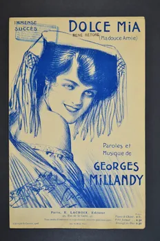 Georges Millandy ; E. Lacroix chanson petit format 1908 1966.121.86  Photo Mucem