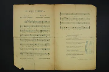 Lucien Dommel ; Willems ; G. Robichon ; Saquinot chanson petit format 1919 1965.137.10  Photo Mucem