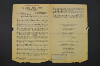 Fred Pearly ; Gaston Gabaroche ; Albert Valsien ; Marcel Grandjean ; Wilned ; René Mercier ; Jacques Battaille-Henri ; Georges Milton ; Denise Grey ; L. Maillochon chanson petit format 1923 1965.137.26 Photo Mucem
