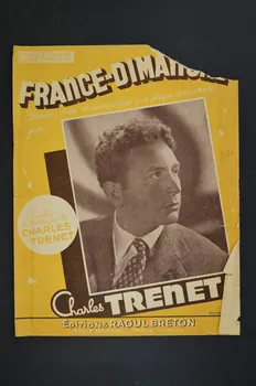 Charles Trénet ; Raoul Breton chanson petit format 1948 1966.122.13  Photo Mucem