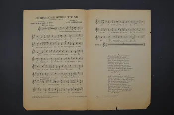 Marcel Bertal ; Léo Daniderff ; Louis Maubon ; Emile Ronn ; Léonce chanson petit format 1922 1965.137.28 Photo Mucem