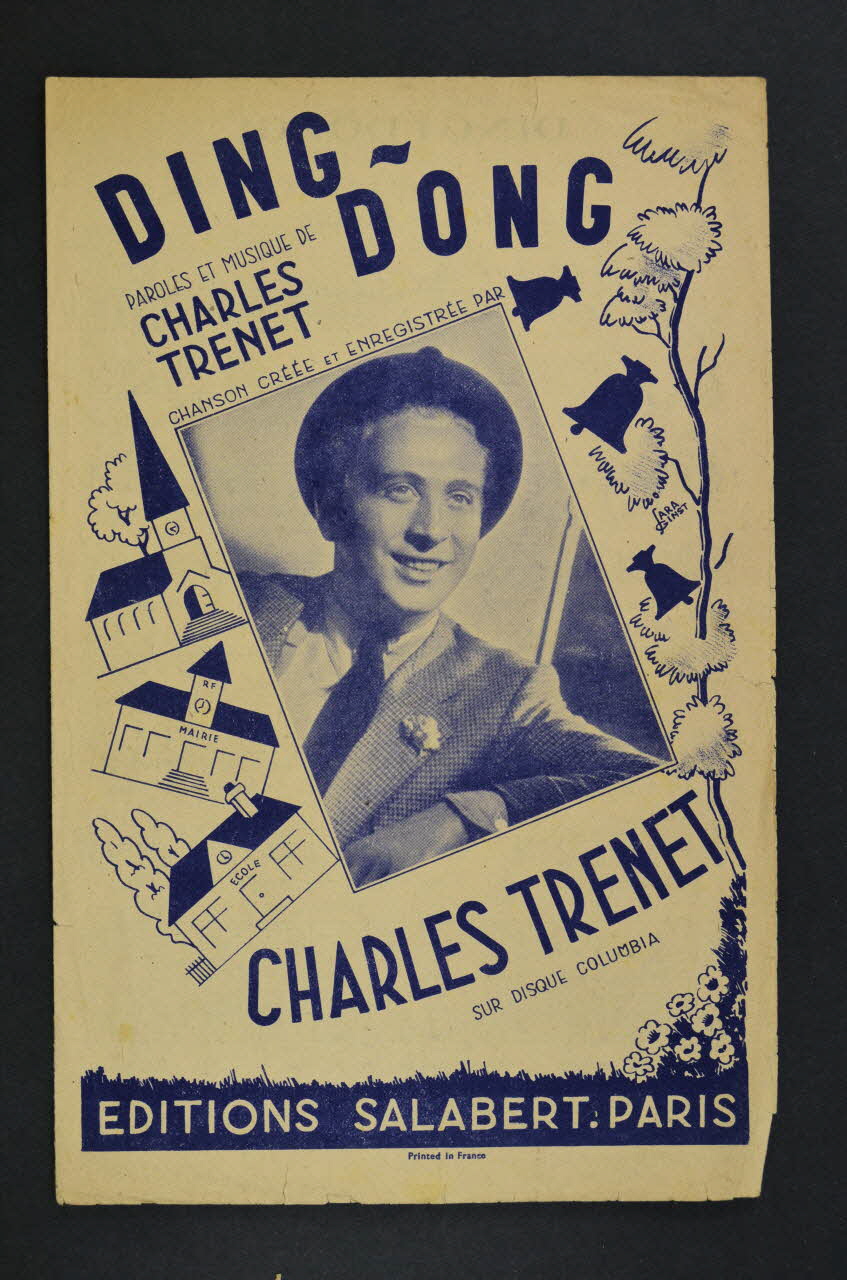 Charles Trénet ; Salabert chanson petit format 1945 1966.122.14 Photo Mucem