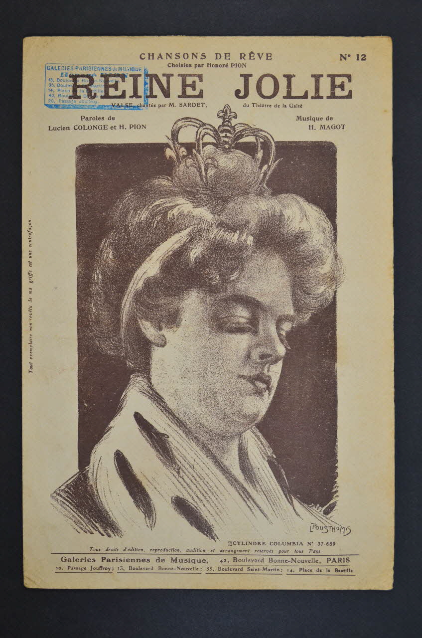 chanson petit format 1965.138.1 Photo Mucem