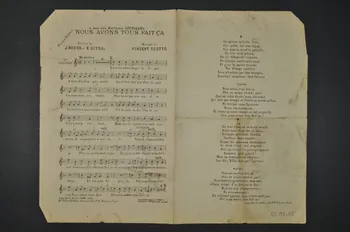 Gitral ; Jean Rodor ; Vincent Scotto ; H. Delormel chanson petit format Île-de-France, France 1915 1965.138.105 Photo Mucem