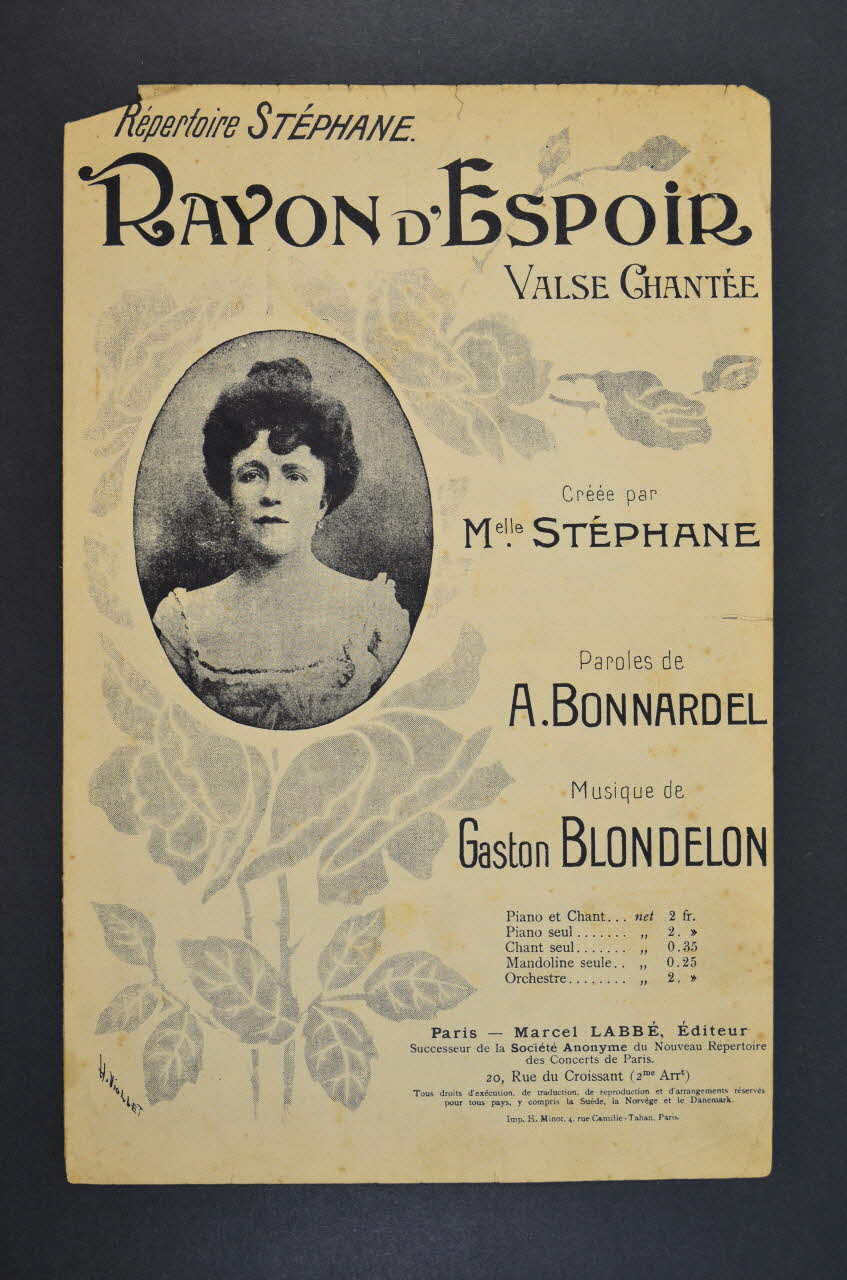 chanson petit format 1966.123.10 Photo Mucem