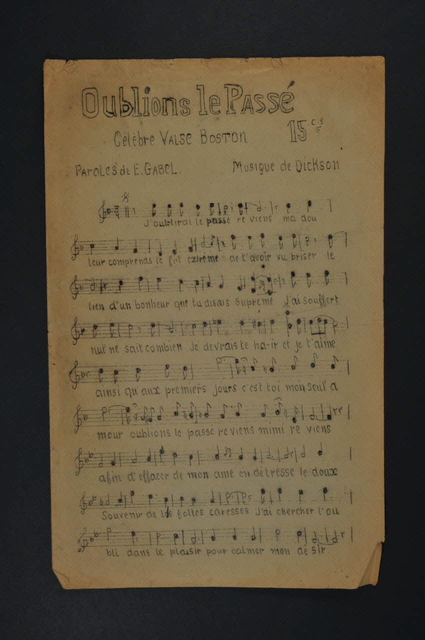 chanson petit format 1965.138.126 Photo Mucem