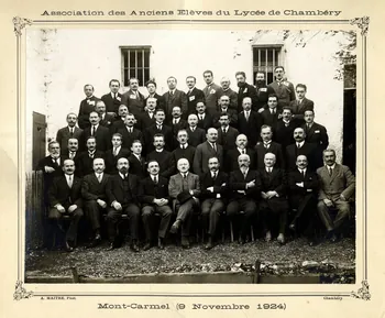 A. Maitre photographie Association des anciens élèves du lycée de Chambéry Rhône-Alpes, France 1924/11/9 Ms57.99 Photo