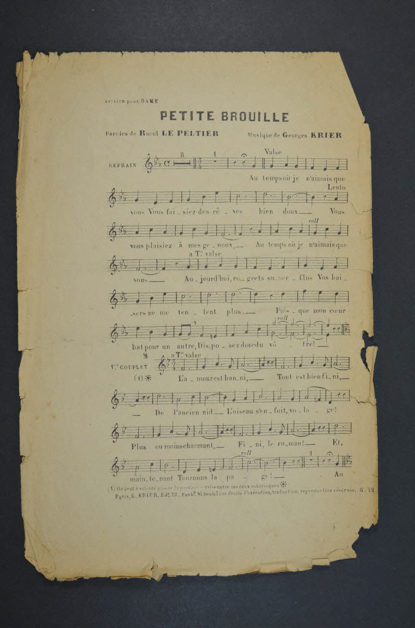 chanson petit format 1965.138.128 Photo Mucem