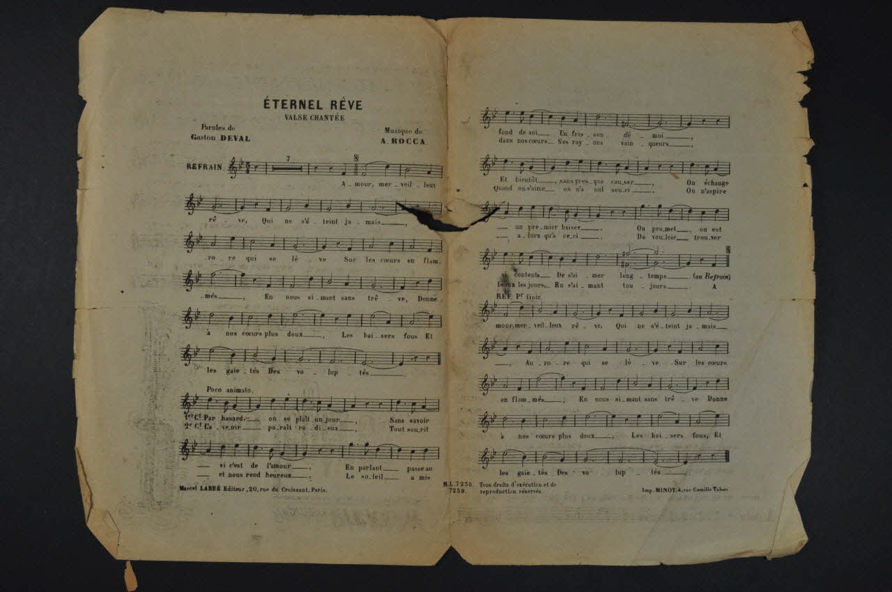 chanson petit format 1965.138.130 Photo Mucem