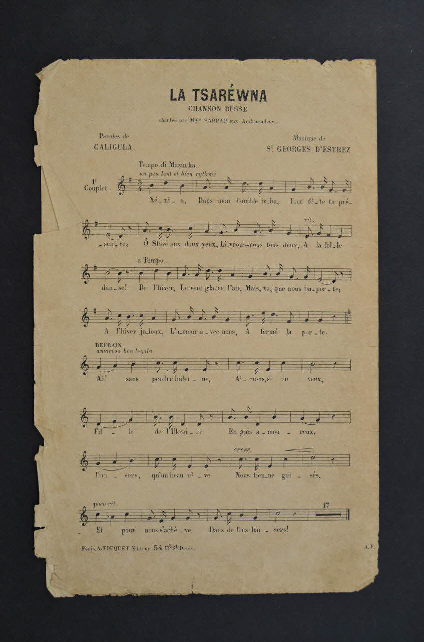 chanson petit format 1965.138.135 Photo Mucem