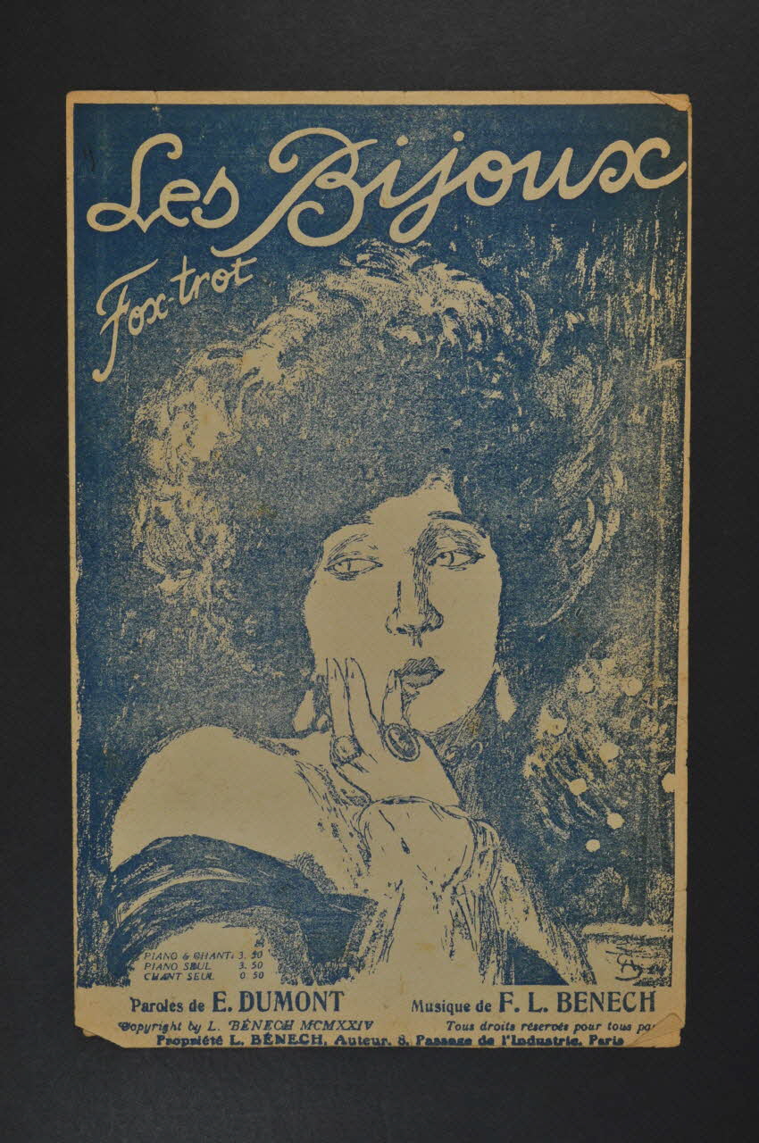 Ernest Dumont ; Ferdinand Louis Bénech chanson petit format 1924 1966.123.22 Photo Mucem