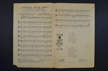 Carmen Lombardo ; Al Lewis ; Léo Fils Lelièvre ; Fernand Rouvray ; Henri Varna ; Francis F. Salabert chanson petit format 1926 1966.123.25 Photo Mucem