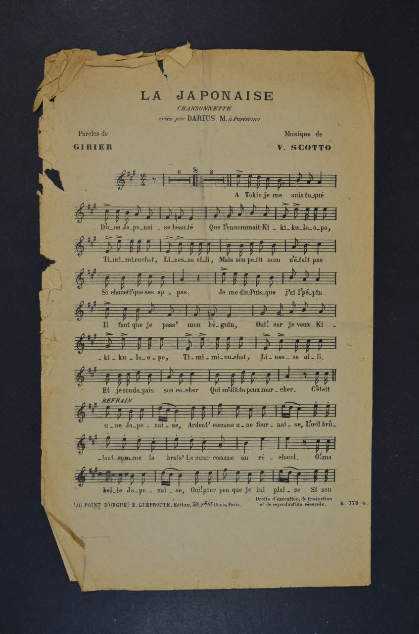 chanson petit format 1965.138.139 Photo Mucem