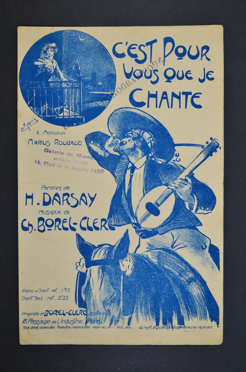 chanson petit format 1965.138.14 Photo Mucem