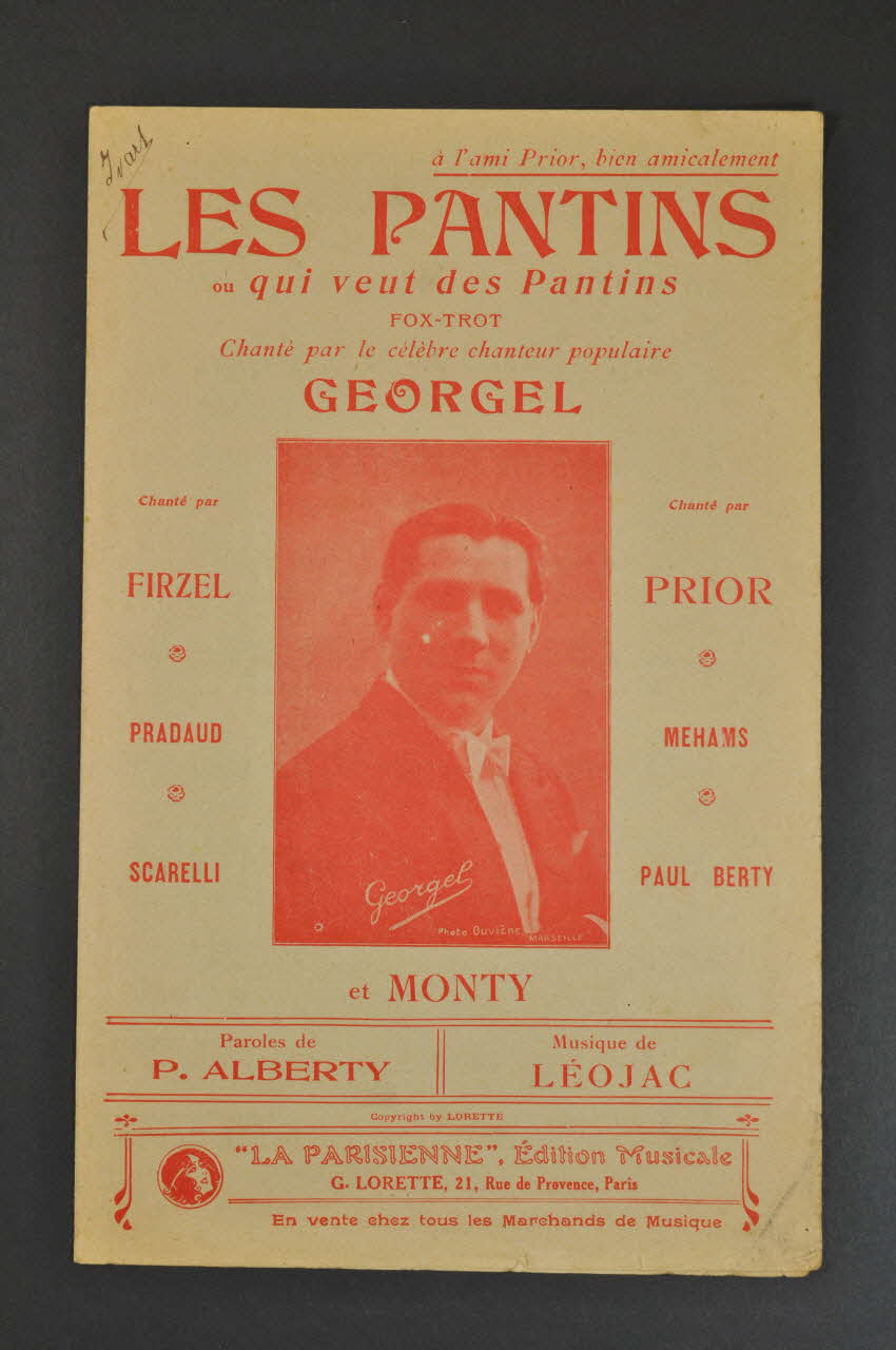 chanson petit format 1966.123.45 Photo Mucem