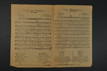 Vincent Telly ; Ferdinand Louis Bénech ; Eugène Gavel ; Ernest Dumont chanson petit format 1914 1965.138.157  Photo Mucem