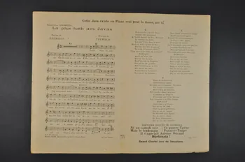 chanson petit format 1966.123.50 Photo Mucem