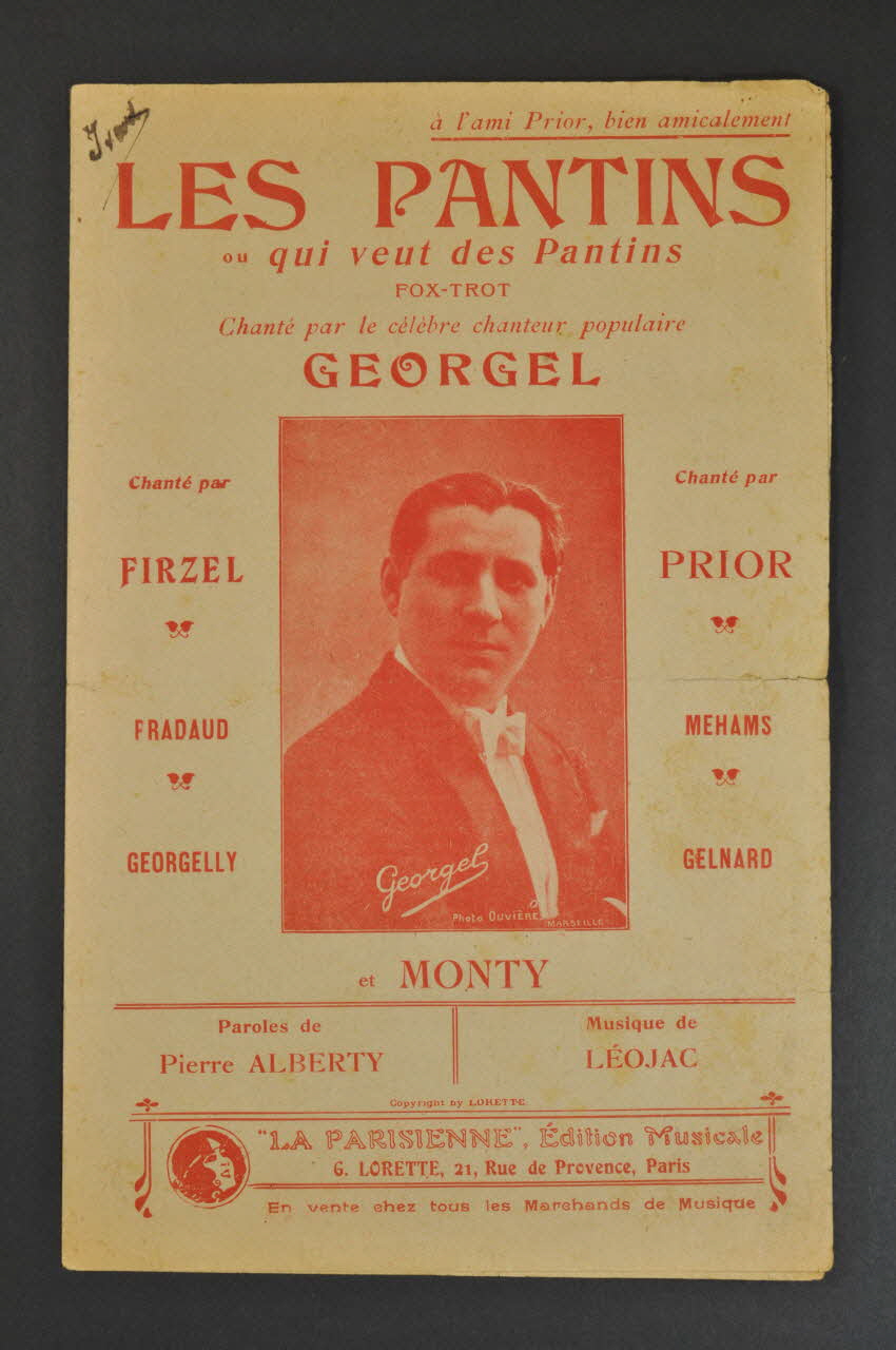 chanson petit format 1966.123.68 Photo Mucem