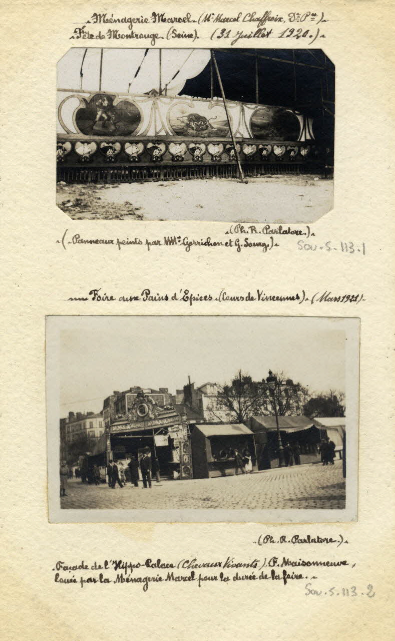 Robert Parlatore photographie Album n°5 du fonds Soury Ile-de-France, France 1921/03/01 Sou.5.113.2 Photo