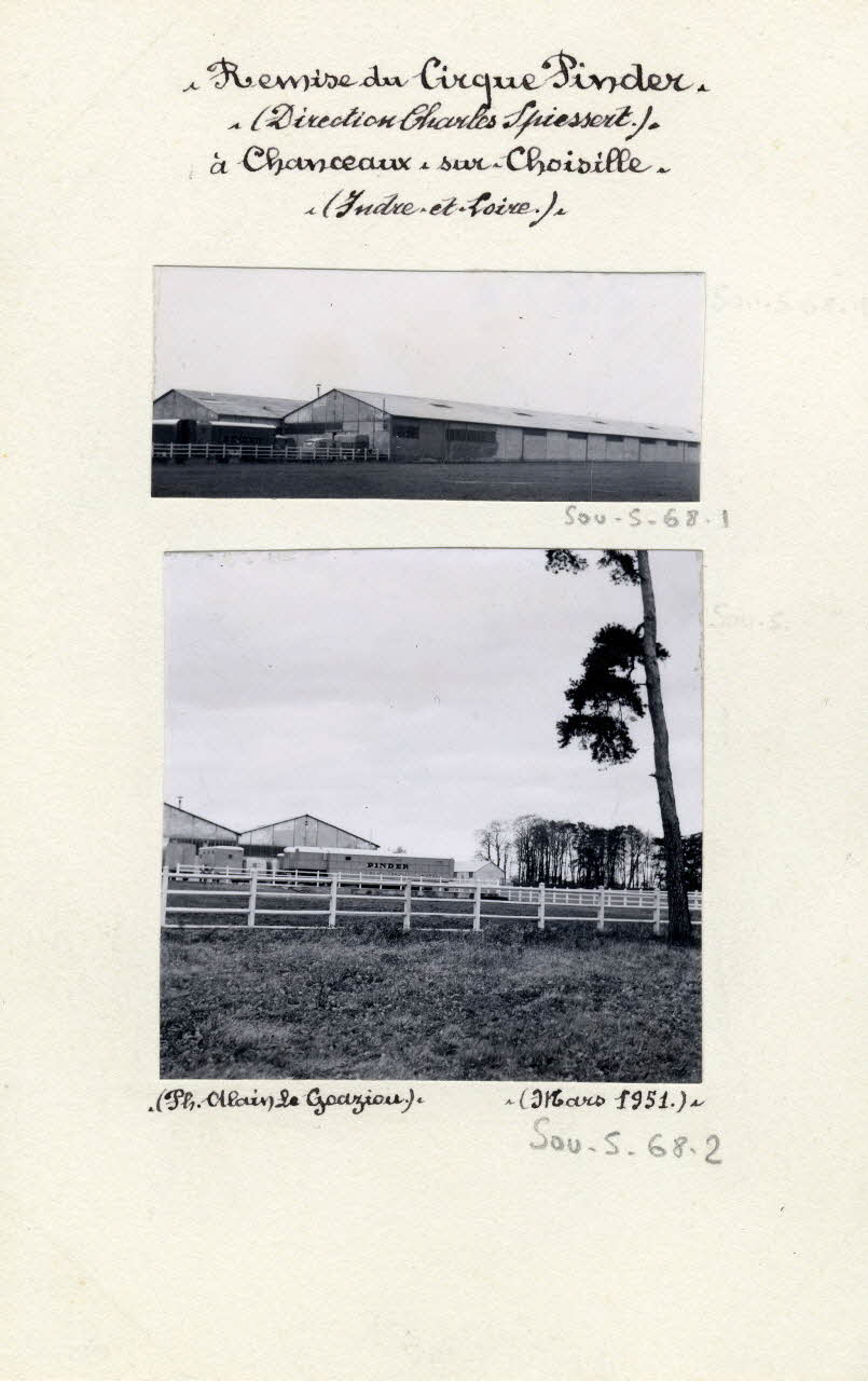 Alain Le Goaziou photographie Album n°5 du fonds Soury Centre, France 1951/03/01 Sou.5.68.2 Photo