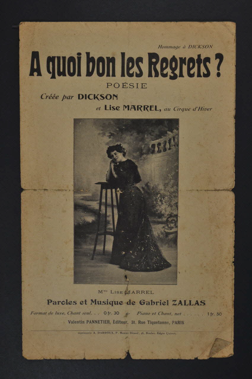 chanson petit format 1965.138.35 Photo Mucem