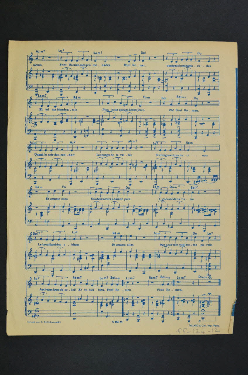 Charles Trénet ; Star Music, Editions; chanson petit format Île-de-France, France 1953 1966.124.13 Photo Mucem