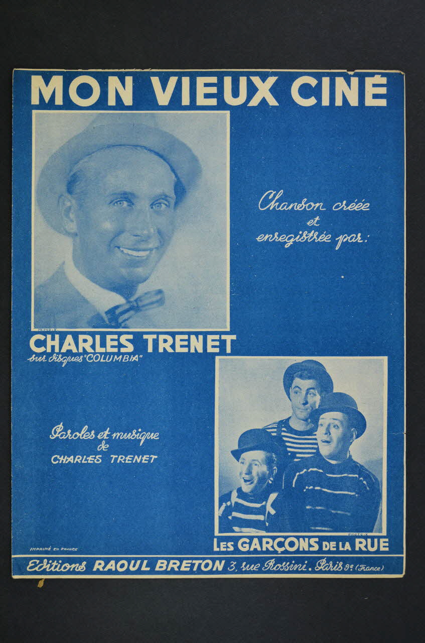 Charles Trénet ; Les Garçons De La Rue; ; Raoul Breton chanson petit format Île-de-France, France 1951 1966.124.14 Photo Mucem