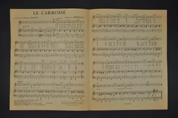Henri Coutet ; Mireille ; Yves Montand ; Francis F. Salabert chanson petit format Île-de-France, France 1958 1966.124.15 Photo Mucem