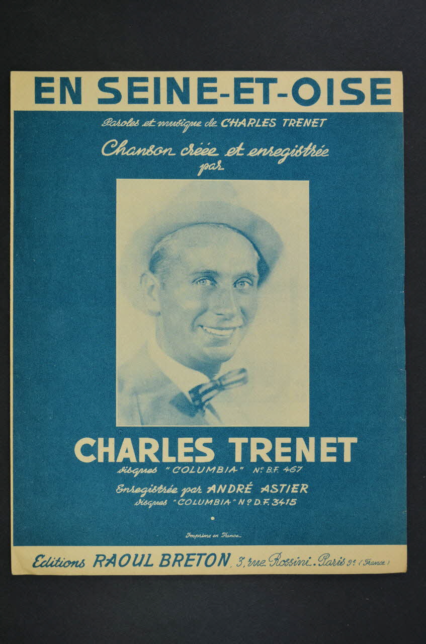 Charles Trénet ; Raoul Breton chanson petit format Île-de-France, France 1952 1966.124.16 Photo Mucem
