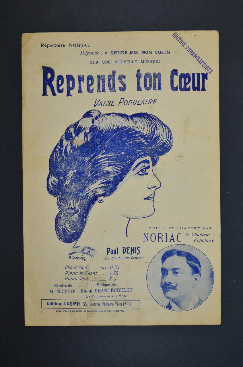 chanson petit format 1965.138.50 Photo Mucem