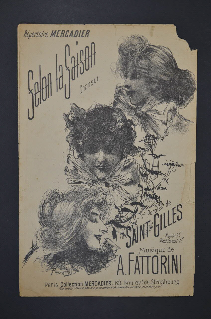 chanson petit format 1965.138.54 Photo Mucem