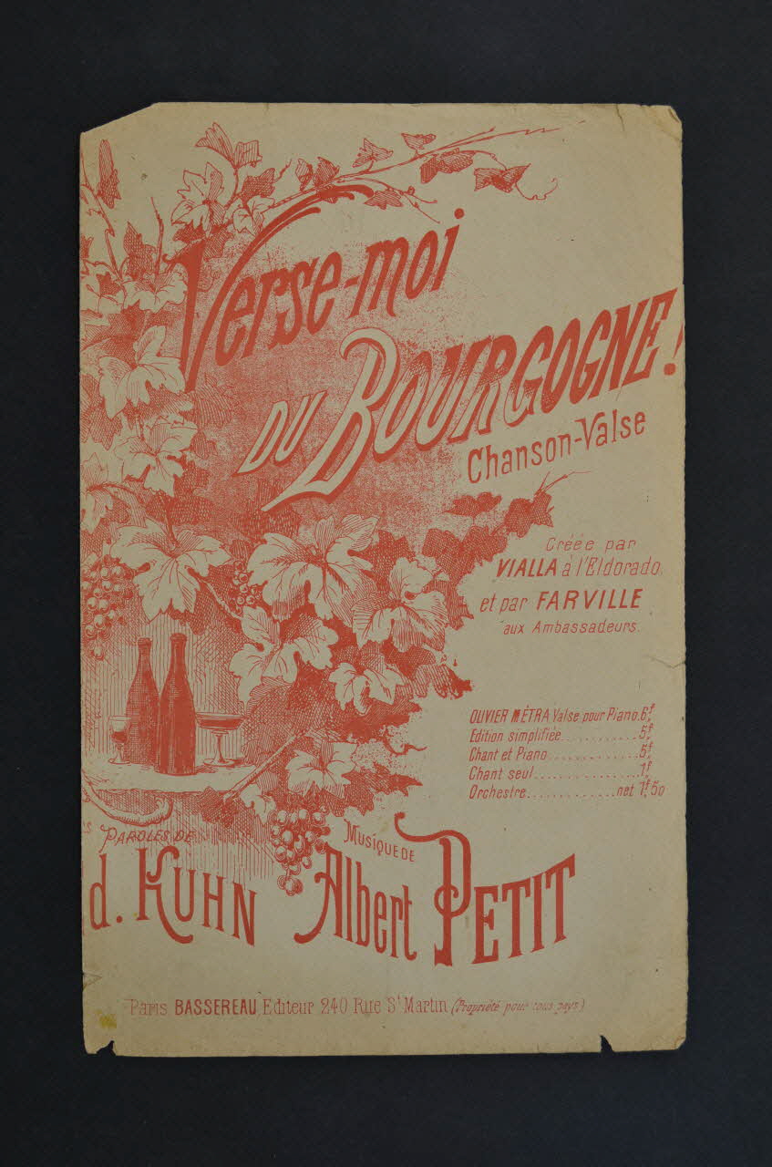 chanson petit format 1965.138.6 Photo Mucem