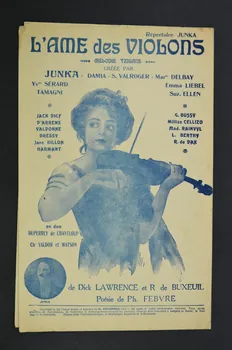 Dick Lawrence ; Ph Febvre ; René De Buxeuil ; Léonce Junka ; H. Delormel chanson petit format Île-de-France, France 1913 1965.138.60 Photo Mucem
