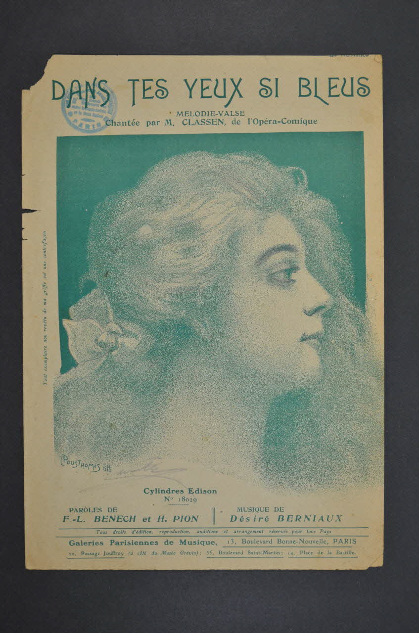 chanson petit format 1965.138.7 Photo Mucem