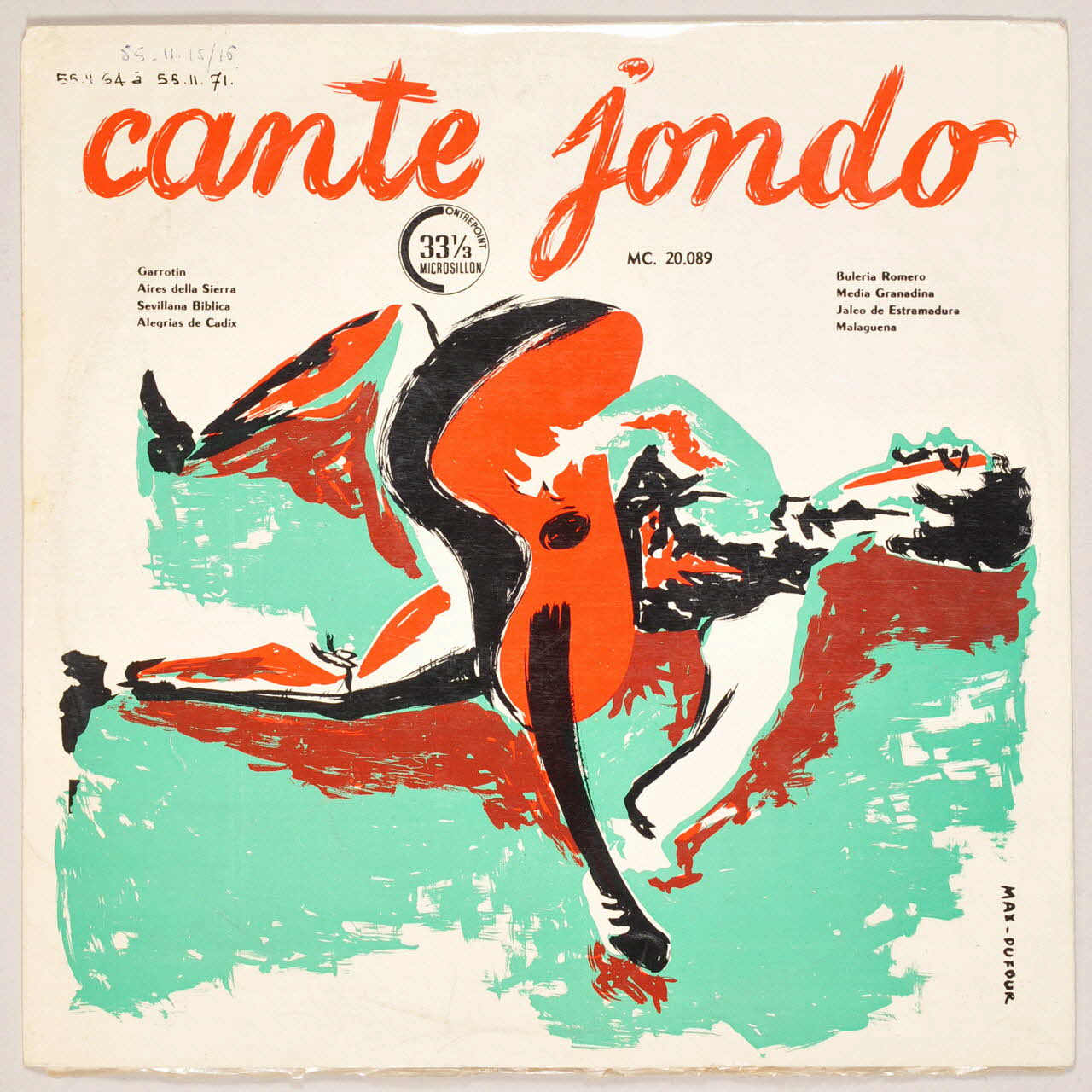 disque 33 tours Malaguena MUS1955.11.64-71 Photo