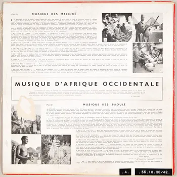 disque 33 tours Musique d'Afrique Occidentale MUS1955.18.30-42  Photo