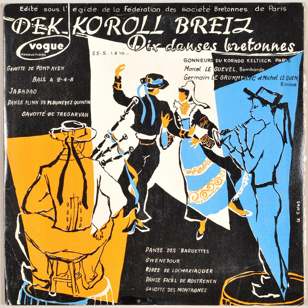 disque 33 tours Danse des baguettes MUS1955.5.1-10 Photo