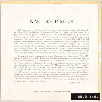 disque 45 tours Ar martolod yaouank MUS1956.2.1-4 Photo