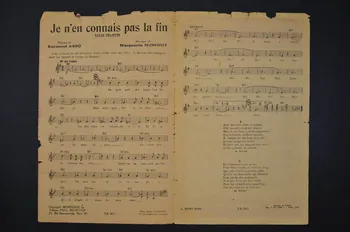 Raymond Asso ; Marguerite Monnot ; Edith Piaf ; Paul Beuscher chanson petit format Île-de-France, France 1939 1965.138.73 Photo Mucem