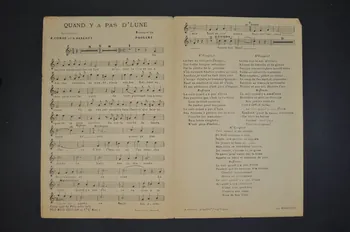 Jules Combe ; Maurizio Paolini ; A. Danerty ; Suzanne Ellen ; Pêle-Mêle Edition; chanson petit format Île-de-France, France 1912 1966.125.122 Photo Mucem