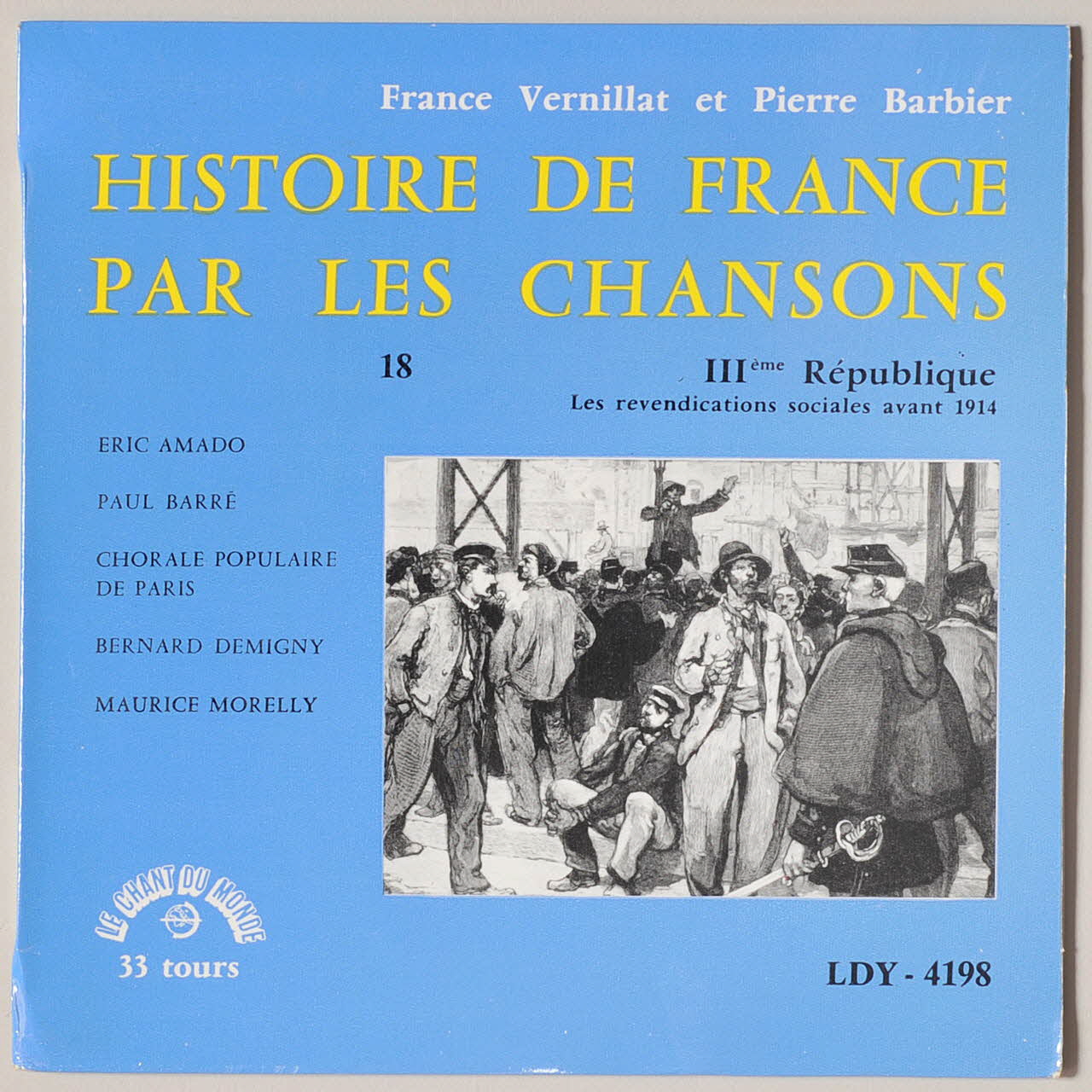 disque 33 tours Le temps des crises MUS1962.19.1-4 Photo